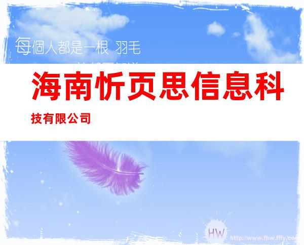 海南忻页思信息科技有限公司