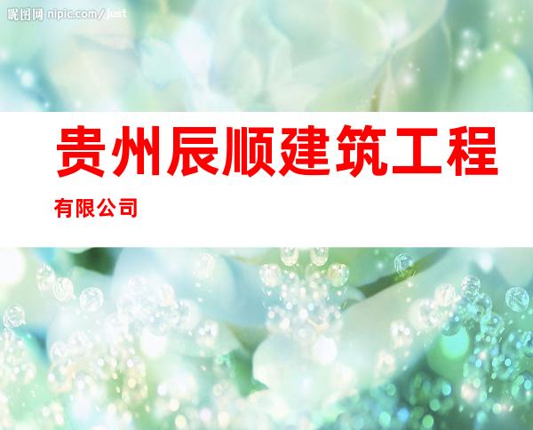 贵州辰顺建筑工程有限公司